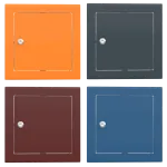 Tempo Softline gekleurd metalen toegangspaneel Cilindrische sleutel - Afbeelding 2