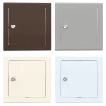 Tempo Softline gekleurd metalen toegangspaneel Cilindrische sleutel - Afbeelding 3