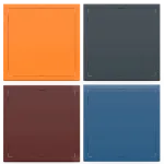Trappe de visite métallique colorée Tempo Softline Pousser Lâcher – Image 2