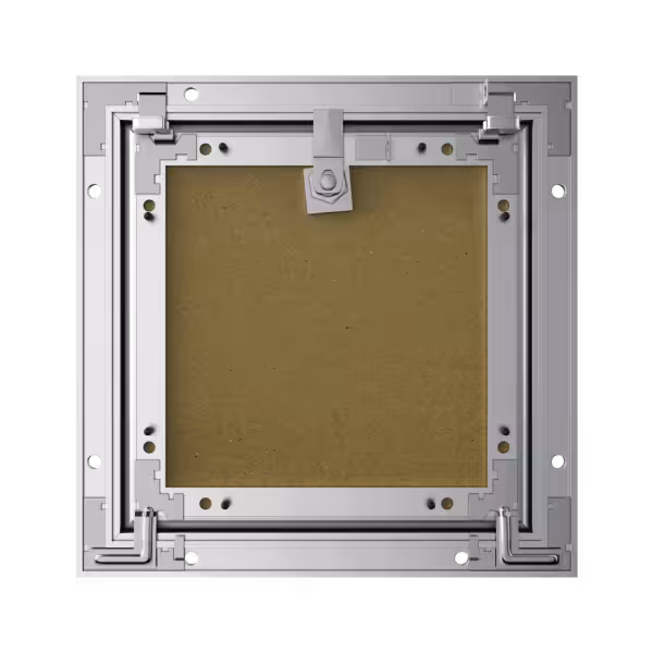 Accueil trape de visite plaque de platre alustar 4 pans derriere